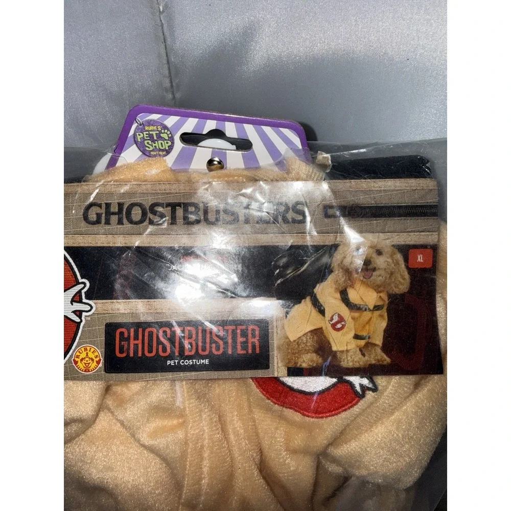 NEW Rubies Ghostbusters Pet Dog Cat Halloween Costume Jacket & Backpack XL